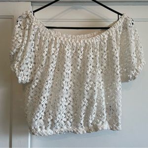 Bebe lace off the shoulder top